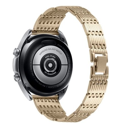 22 mm Samsung Galaxy Watch 3 (45 mm) / Watch (46 mm) urrem med rhinsten - Guld