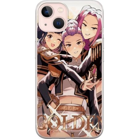 Yhteensopiva Puhelinkuori Apple iPhone 13 mini K-Pop Demon Hunters kulta musta anime trio kpop e-urheilu inspiroima suunnittelu voimakas tyyli