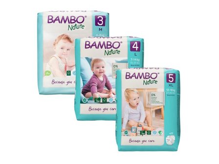 BAMBO Blöja Nature S3 4-8kg 28/fp - Lyreco - Sjukvård och omsorg - Hygien - Barnblöjor