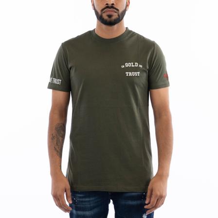 In Gold We Trust, The Pusha T-shirt Groen, Heren, Maat:XS