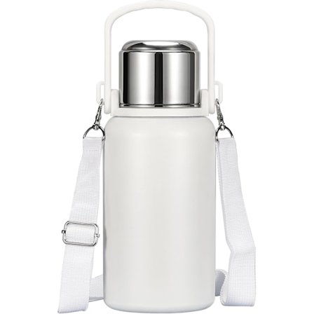 Vattenflaska Rostfritt Stål 32oz Stor Dubbelväggig Metall Isolerad Sportvatten