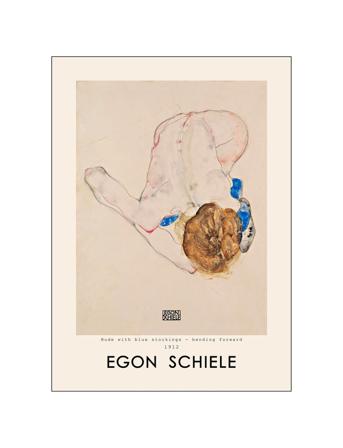 Egon-Schiele-Seated-Woman Home Decoration Posters & Frames Posters Illustrations Multi/mønstret PSTR Studio