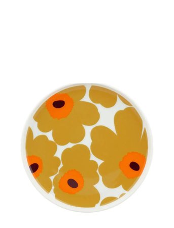 Marimekko Home Unikko Plate 20 Cm - Orange - Ø 20 CM