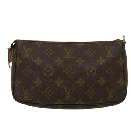 Louis Vuitton Vintage, Pre-owned Pochette Accessoires Monogram Bag Bruin, Dames, Maat:ONE Size,leer