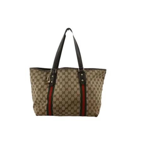 Gucci Vintage Pre-owned Jased canvas gucci-Tass , Bruin , Dames , Maat: ONE Size Vintage Tassen