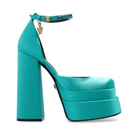 Versace Medusa Aevitas platform Sko Grøn, Dame, Størrelse: 39 EU