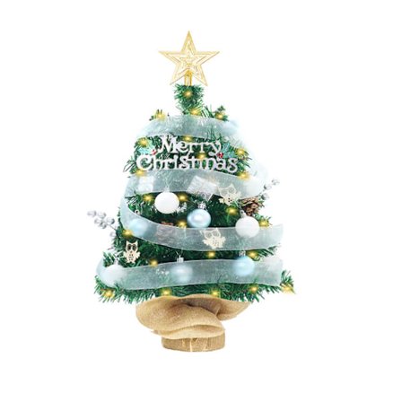 Konstgjord mini julgran med ljus