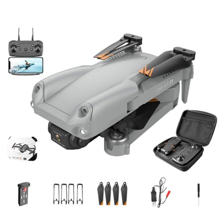 Vikbar GPS UAV Optisk Flöde Blinkande Ljus Flygande Vikbar Fjärrkontroll Flygplan WiFi FPV Tresidig Hinderundvikande