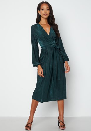 Bubbleroom Occasion Wrap Tie Midi Dress Vaatteet