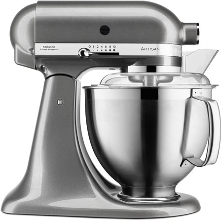Kitchenaid Artisan Stand Mixer 4,8L Silver - Kjøp kjøkkenmaskin hos Bakeren og Kokken' - 'Medallion silver
