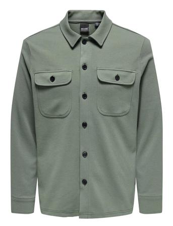 ONLY & SONS Onsnewkodyl Overshirt Sweat Noos Khaki Green