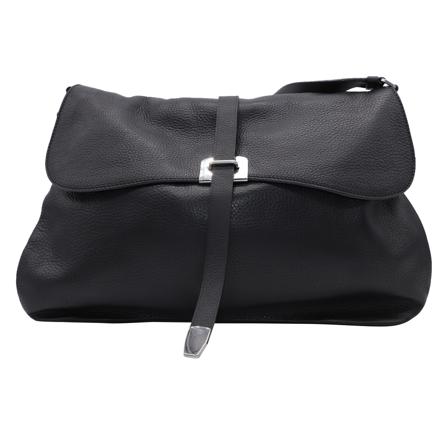 Prada Vintage Pre-owned Flap Messenger Väska svart, Dam Vintage Väskor, Dam, Storlek: ONE SIZE