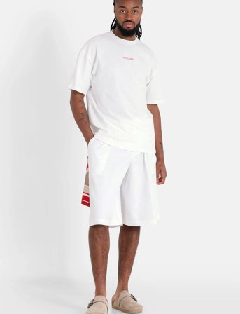 SIXTH JUNE Loose Fit Tailored Shorts - White - M 61 cm