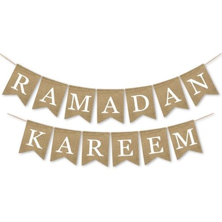 Ramadan Kareem Ornament Eid Mubarak Linne Banner - spot sales