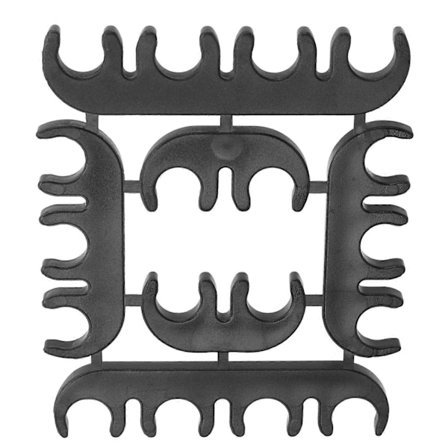 Sytytysjohtimen jakaja 8mm ABS Musta Kulutusta Kestävä Lämmönkestävä Kestävä Erotin Puristin