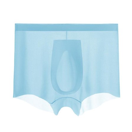 Herreundertøj 3D Stereo Stempling Ét-delt Herre Ice Silk Boxer Åndbar Sømløs Sexet Gennemsigtig Trusse