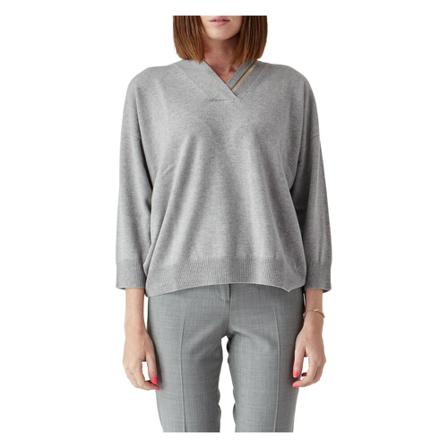 Peserico Trui , Grijs , Dames , Maat: 2XL