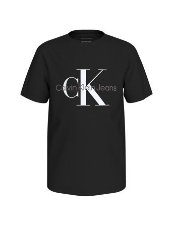 Ck Monogram Ss T-Shirt Black Calvin Klein