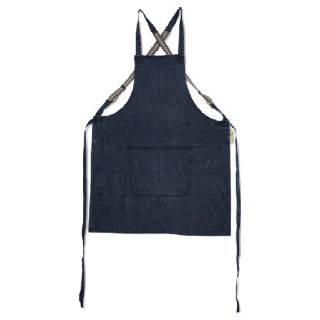 Dutchdeluxes Förkläde Med Hängslen 65 X 77 Cm Förkläden Unisex Blå ONESIZE