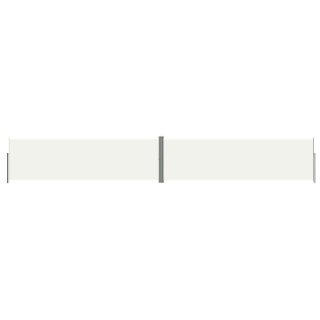 Vidaxl Infällbar Sidomarkis Gräddvit 180x1200 Cm Creme