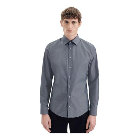 Seidensticker Business Shirt Slim , Blauw , Heren , Maat: XL
