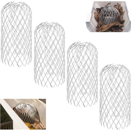 4-pack metall rännskydd aluminium 3 tum expanderbart ränna stuprör Sil Sil Cover