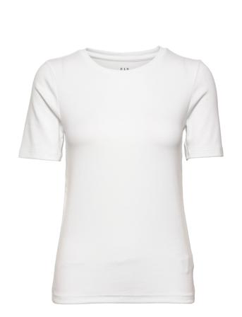 Modern Crewneck Half Sleeve T-Shirt T-shirt Top Hvid GAP