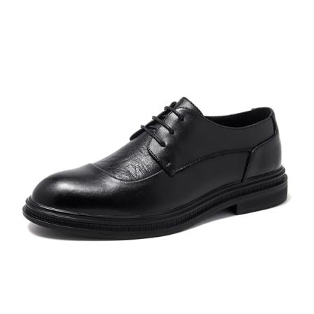 Mäns Block Low Top Dress Shoes Rund Toe Lace Up Casual Loafer