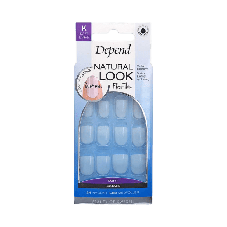 Depend Natural Look Kort Square Lösnaglar & dekoration Unisex 1 PCS