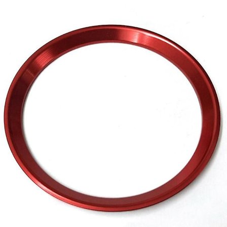 1X Röd Ratt Centrum Logo Dekoration Omslag Ring Trim för C E CLA GLC Klass 2015+