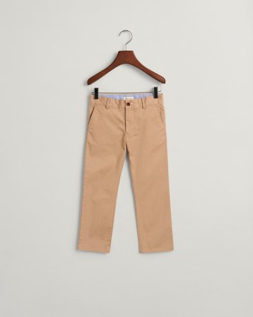 GANT Kinder Regular Fit Chinohose (122/128) Khaki