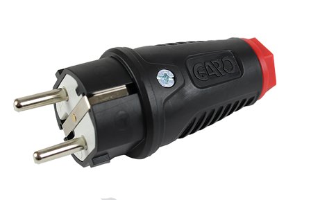 Garo PR-216 Stickpropp med kabelklämmor Gummi (TPE), Anslutningsdon & kablar