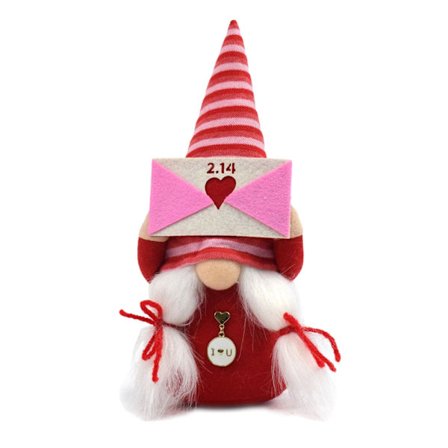 Alla hjärtans dag Gnome Dekor Handgjorda Kärleksfirande Dekorationer