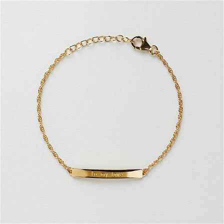 Nee Armband Gravur - 24K vergoldetes Sterlingsilber