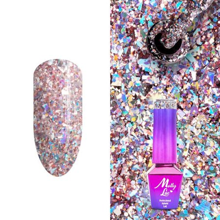 Mollylac - Gel polish - Crushed Diamonds - Nr532 - 5g UV gel/LED