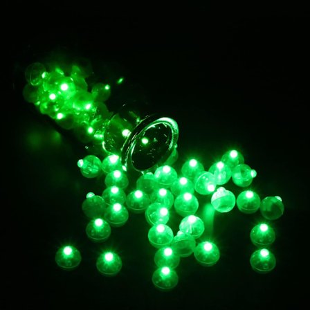 LED Mini Runda Ballonglampor, 100 st Mini LED Ballong, Mini Lan