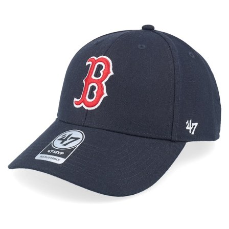 47 Brand - Boston Red Sox Boston Red Sox Mvp Navy Adjustable Adjustable Blue Cap - MLB @ Hatstore