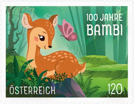 Østrig - Bambi 100 år - Postfrisk frimærke