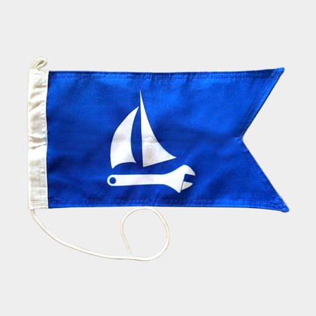 Boat pennant Segelbåtsfix, 35 x 20 cm