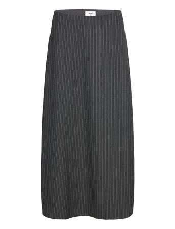 Objlisa Mw Long Volume Skirt Aop Div Grey Object