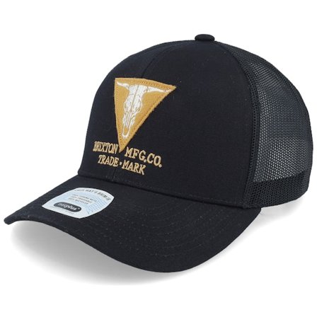 Brixton - Gunston Netplus Hat Black/Black Trucker Trucker Black Cap - @ Hatstore