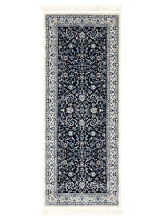 Nain Florentine Dark Blue Runner Rug Small Oeko-Tex