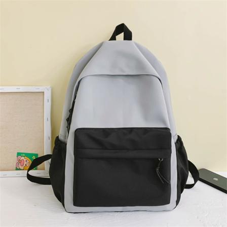 Naisten tyttöreppu olkalaukku koululaukku korealaistyylinen Täysin sopiva opiskelijalaukku Trend Junior College Style Black 44*33*15cm