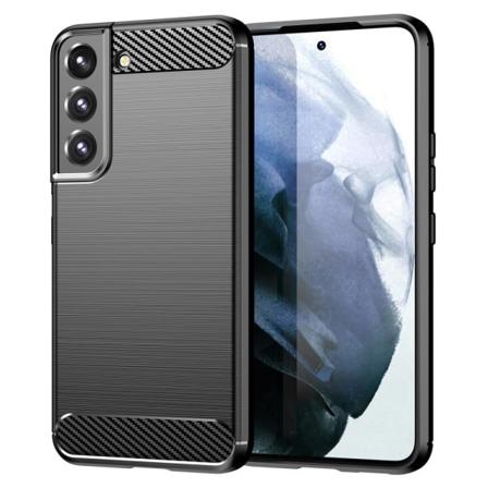 Samsung Galaxy S22 Plus Skal Borstad Stål Textur Svart