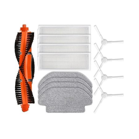 Xiaomi S10 robotstøvsuger reservedele, reservedele, tilbehør, hovedsidebørste, højeffektivt filter, moppeklud - Xin