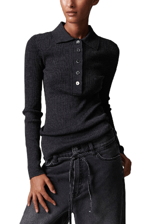 DAY Birger et Mikkelsen Murphy Pullover - Daily elements Stickat Dam Grå M