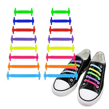 Bindefri elastiske snørebånd MultiColor