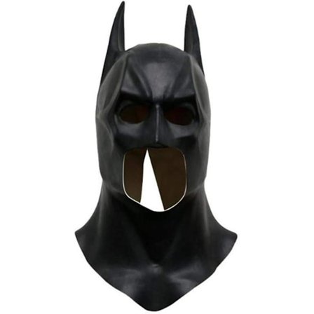 Realistisk Batman-maske i full latex Tilbehør til Halloween, kostyme, karneval, cosplay