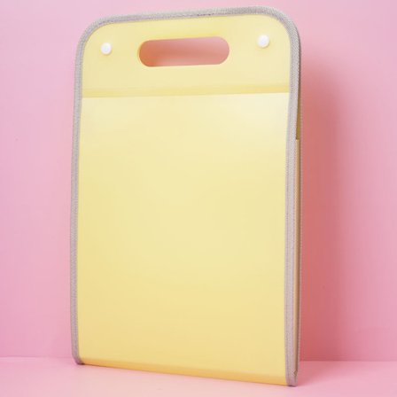 Dragspelsväska Mapp A4 Mapp GUL