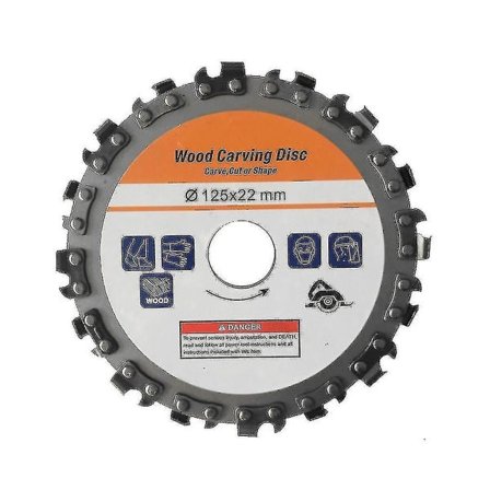 125mm 16-hampainen ruostumattomasta teräksestä valmistettu hiomalaikka puuntyöstölaikka urakoneen ketjulaikka puu C